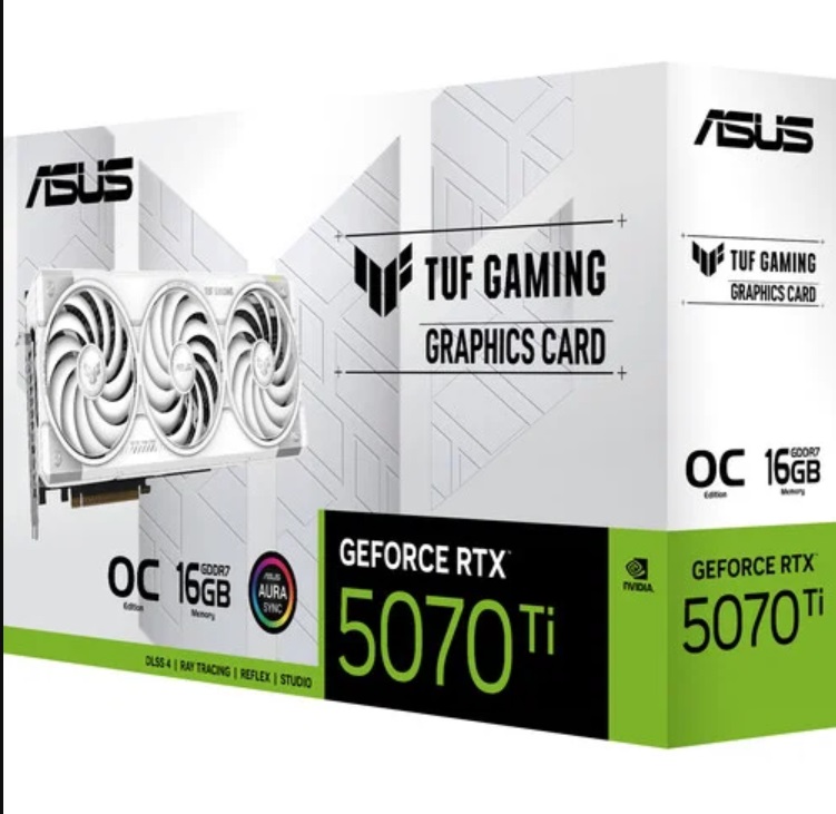 ASUS GeForce RTX 5070 Ti TUF GAMING White OC