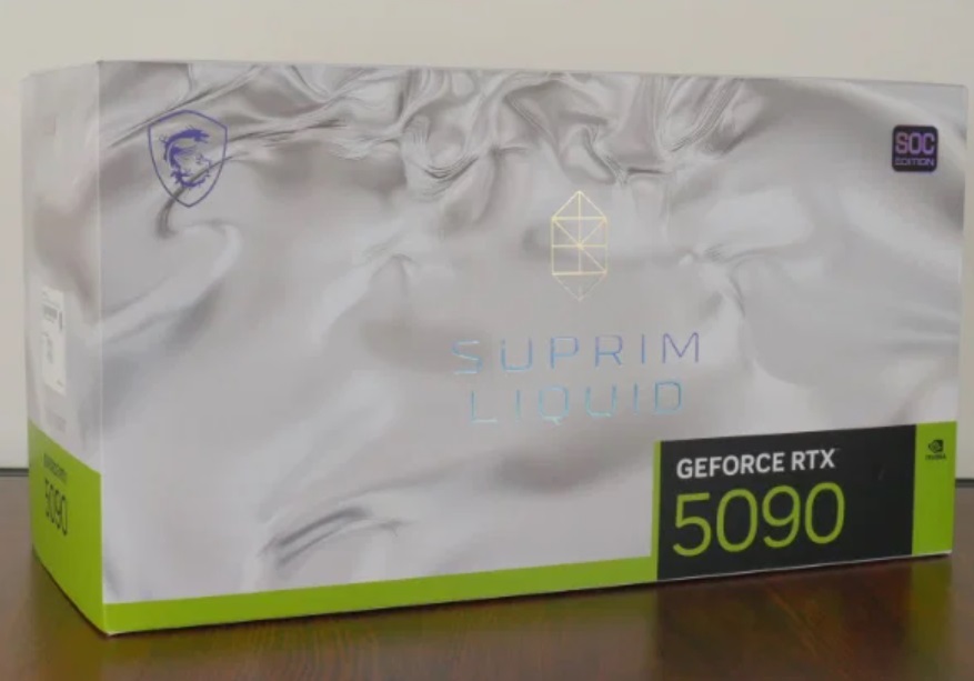 MSI GeForce RTX 5090 SUPRIM LIQUID SOC